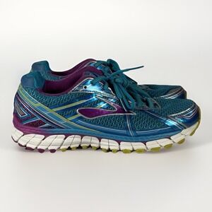 Brooks Adrenaline GTS 15 Running Shoes Women's US 7‎ Aqua Blue Purple  W0149